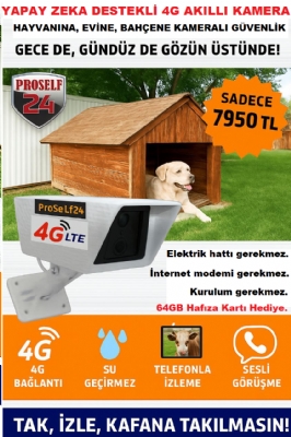 4G AKILLI KAMERA YAPAY ZEKA DESTEKLİ