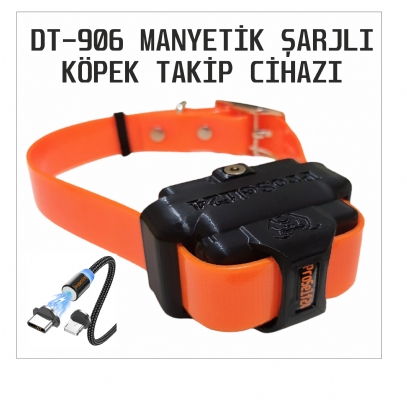 DT-906 MANYETİK ŞARJLI KÖPEK TAKİP CİHAZI