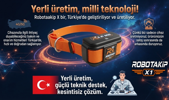 ROBOTAKİP X1 KÖPEK TAKİP CİHAZI Hayvan Takip Cihazı
